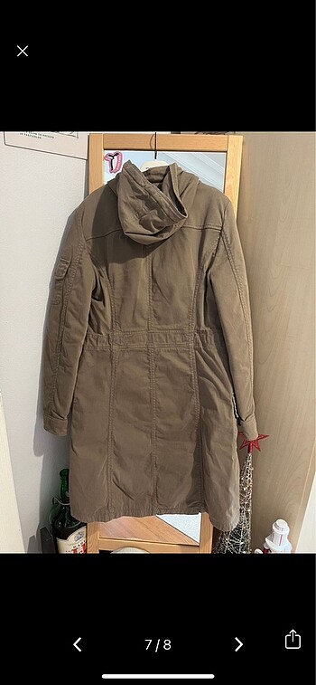 bej kahve parka - Görsel 7