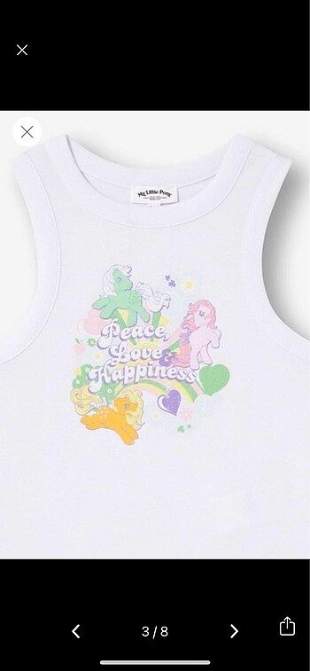 xs Beden Jennyfer my little pony crop xxs