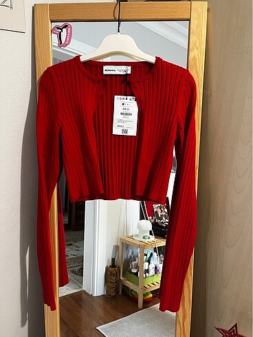 Bershka Bershka Kırmızı Hırka Bolero