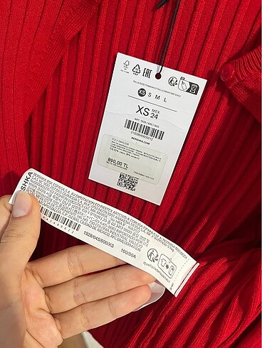 xs Beden kırmızı Renk Bershka Kırmızı Hırka Bolero