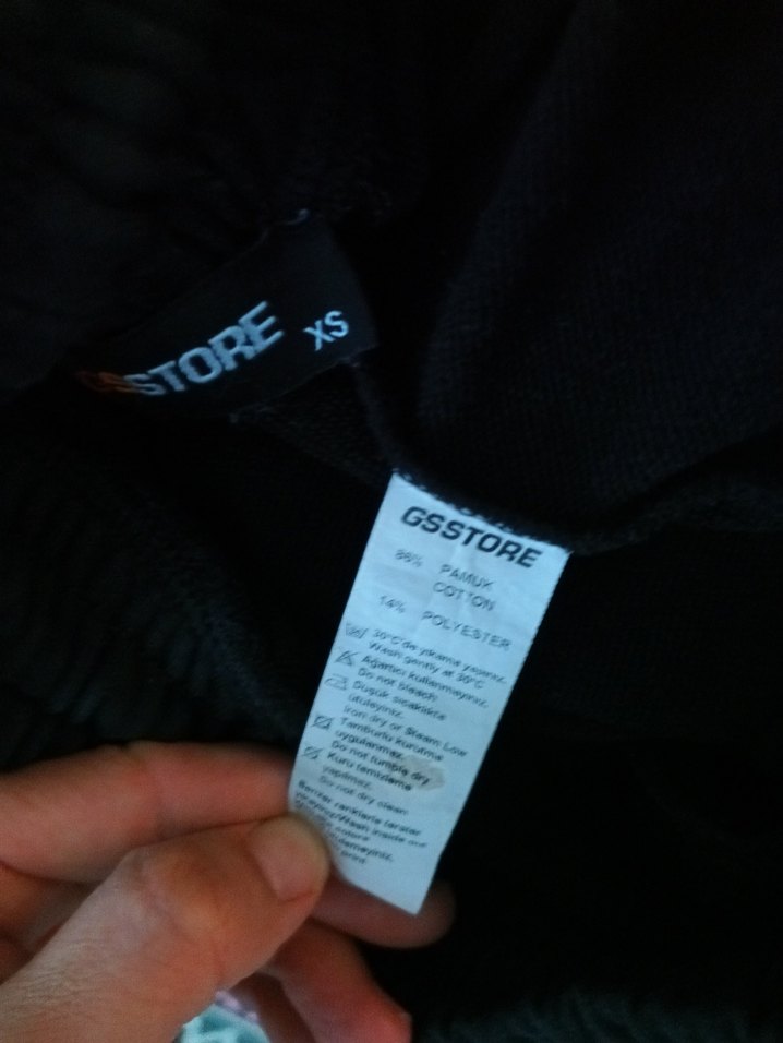 GS Siyah Baskılı Erkek Mini Şort orjinal - Görsel 4