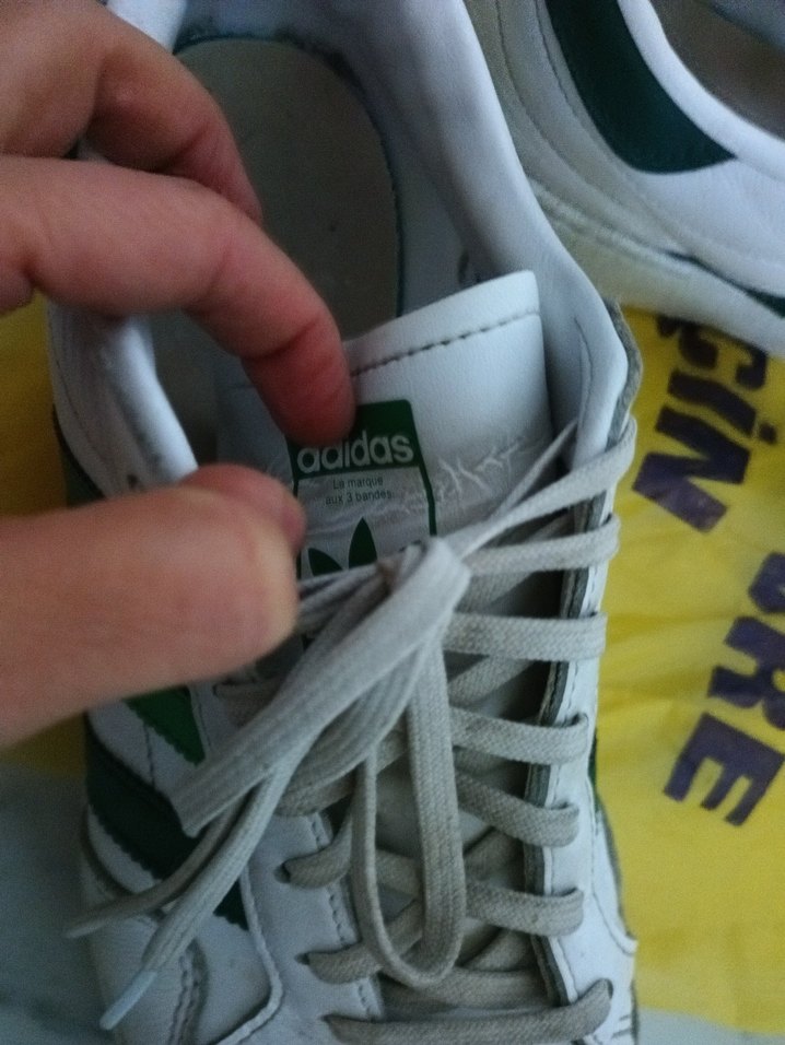 Beyaz Yeşil Bağcıklı Spor Ayakkabı - Görsel 4