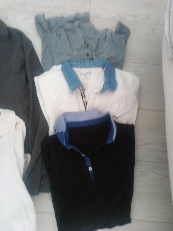 Erkek Gri Fermuarlı Uzun Kollu Polo Tişört - Görsel 2