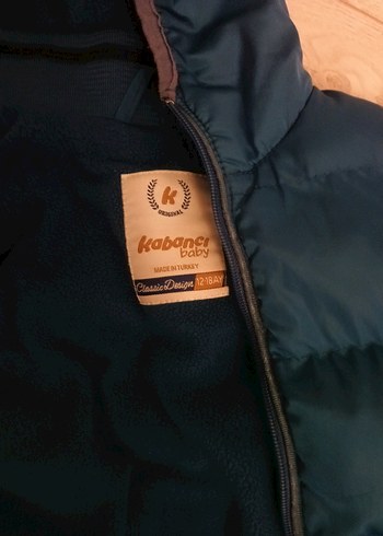 Gri Kapüşonlu Örgü Erkek Çocuk Mont - Görsel 3