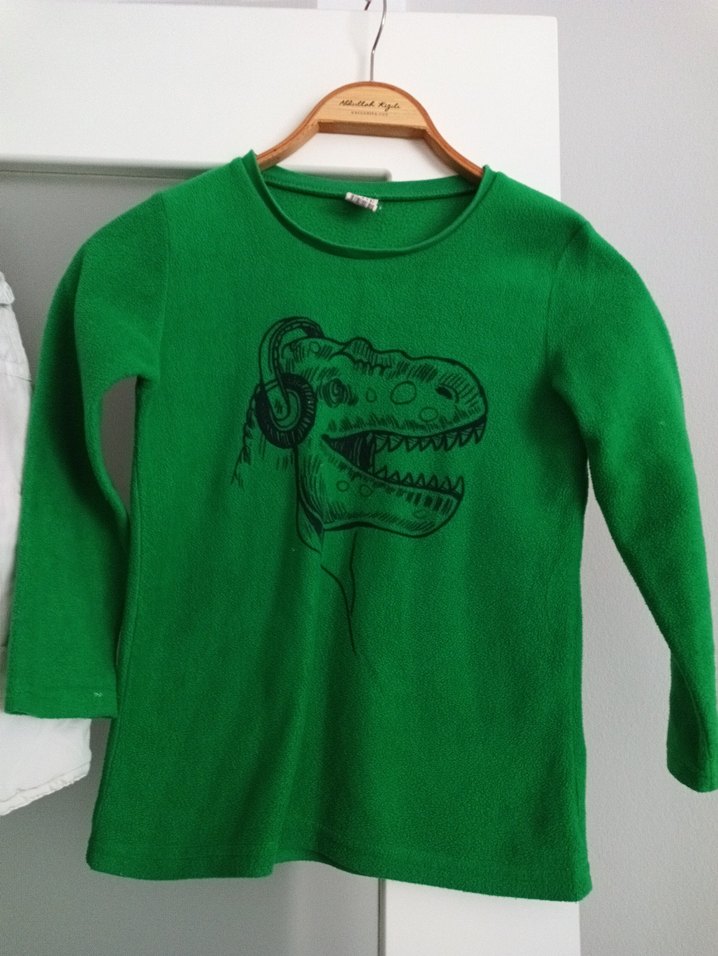 Erkek Çocuk Yeşil Baskılı Sweatshirt - Görsel 4