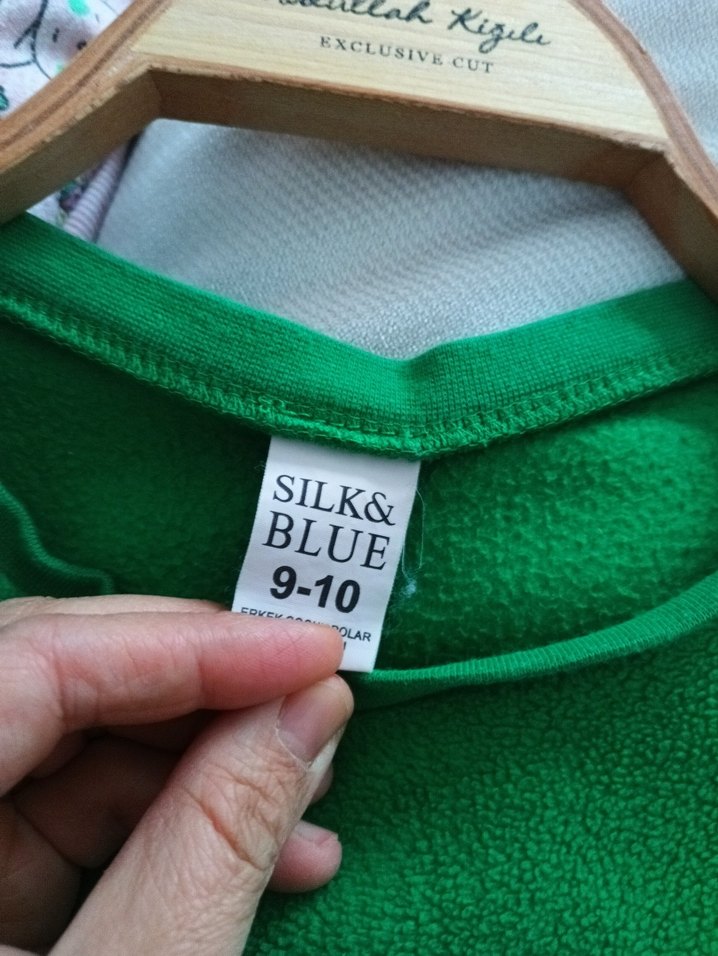 Erkek Çocuk Yeşil Baskılı Sweatshirt - Görsel 5