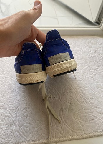 36,5 Beden mavi Renk Kot Kumaşlı Mavi Kadın Spor Ayakkabı