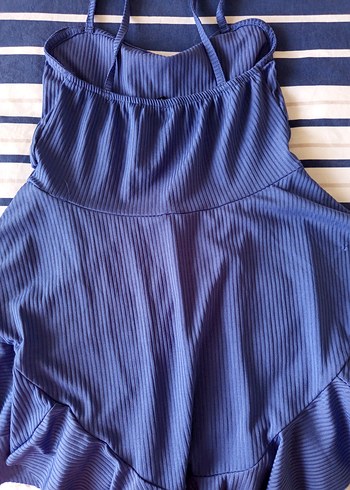 Kadın Mavi şortlu Elbise - Görsel 3