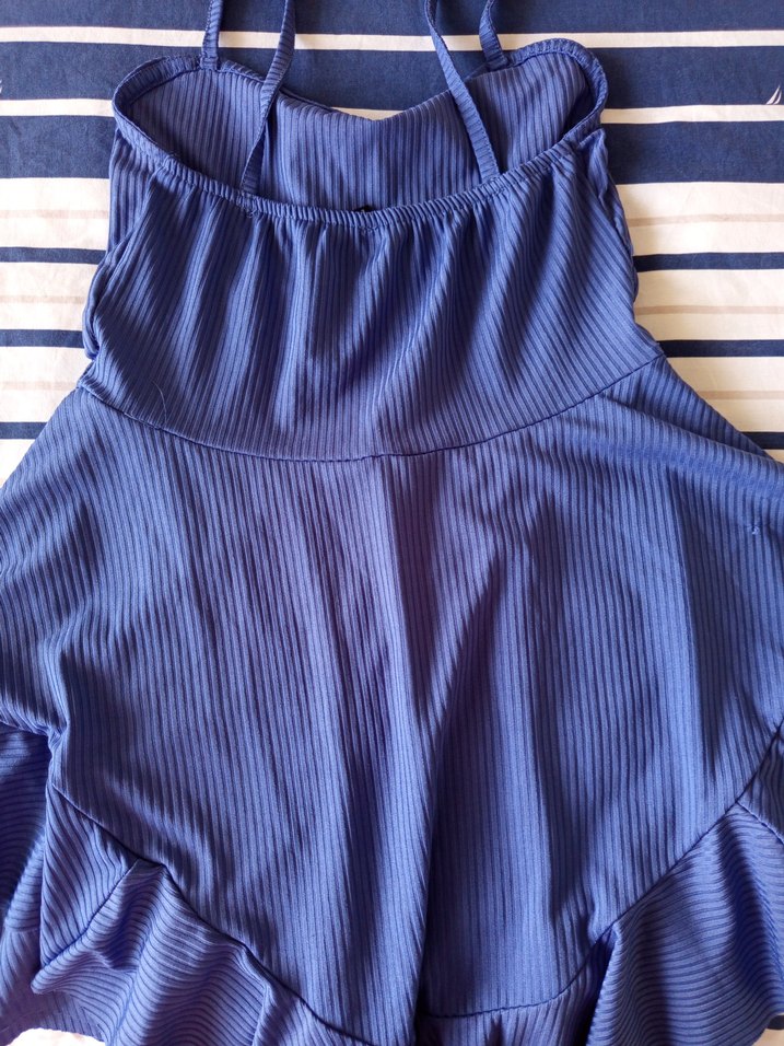 Kadın Mavi  şortlu Elbise - Görsel 3