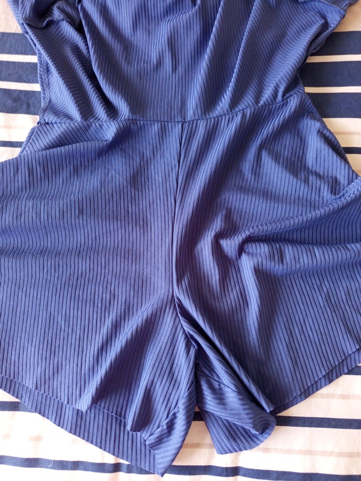 Kadın Mavi  şortlu Elbise - Görsel 2