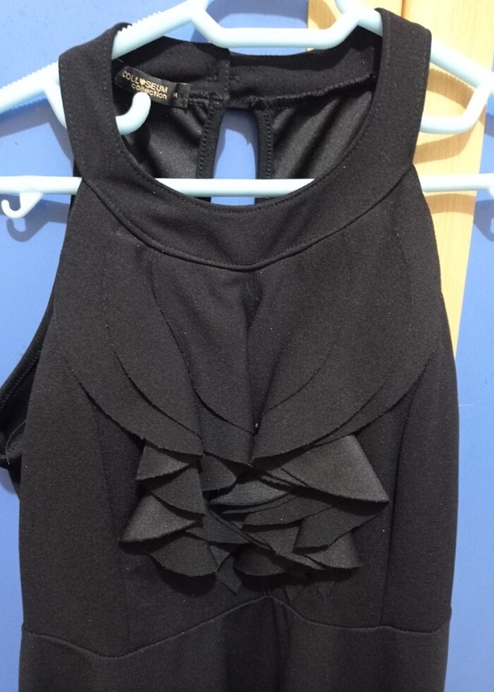 Siyah kısa elbise - Görsel 3