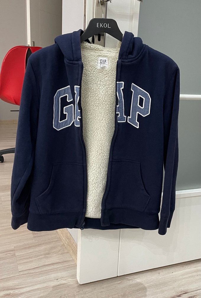 GAP Erkek Kapüşonlu Fermuarlı Sweatshirt - Görsel 4