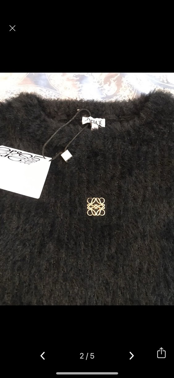 Gri Kadın Triko Uzun Kollu Kazak Loewe - Görsel 2