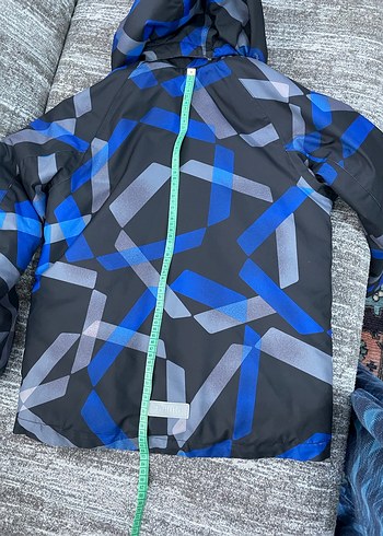 Erkek Çocuk Mavi Desenli Kapüşonlu Ceket ve Pantolon - Görsel 8