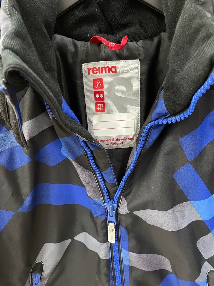 Erkek Çocuk Mavi Desenli Kapüşonlu Ceket ve Pantolon - Görsel 3