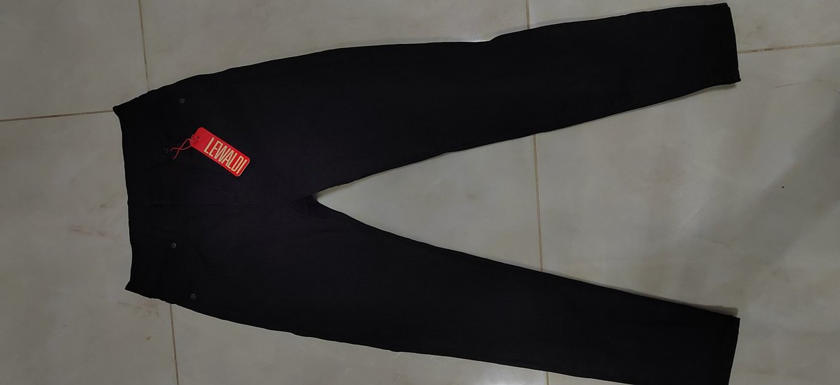 Kadın Siyah Regular Fit Kot Pantolon - Görsel 2