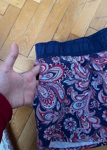 Renkli Desenli deniz şortu - Görsel 2