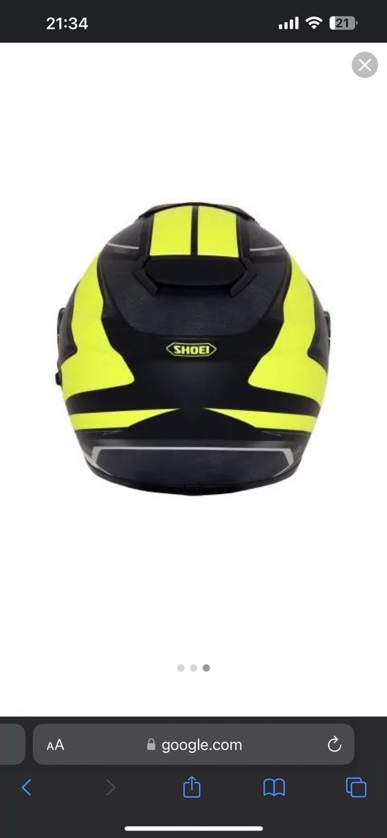 Sarı Biker Motosiklet Kaskı - Görsel 3