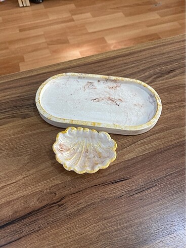 Beden ten rengi Renk Kahve sunum tepsisi ikramlık