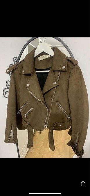 Zara süet biker ceket