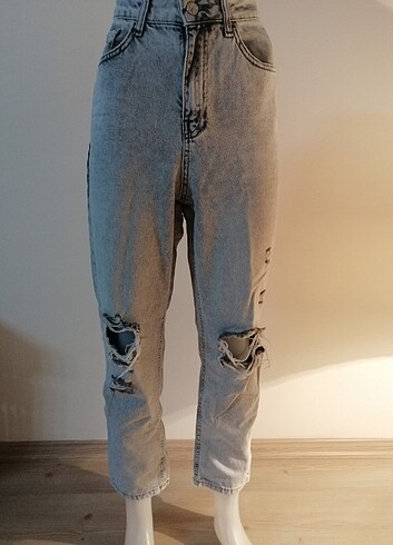 36 Beden gri Renk Mom jean