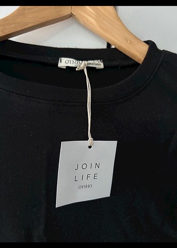 Siyah Uzun Kollu Crop Top - Görsel 3