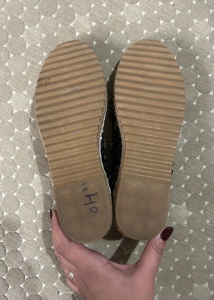 Pullu espadril - Görsel 3