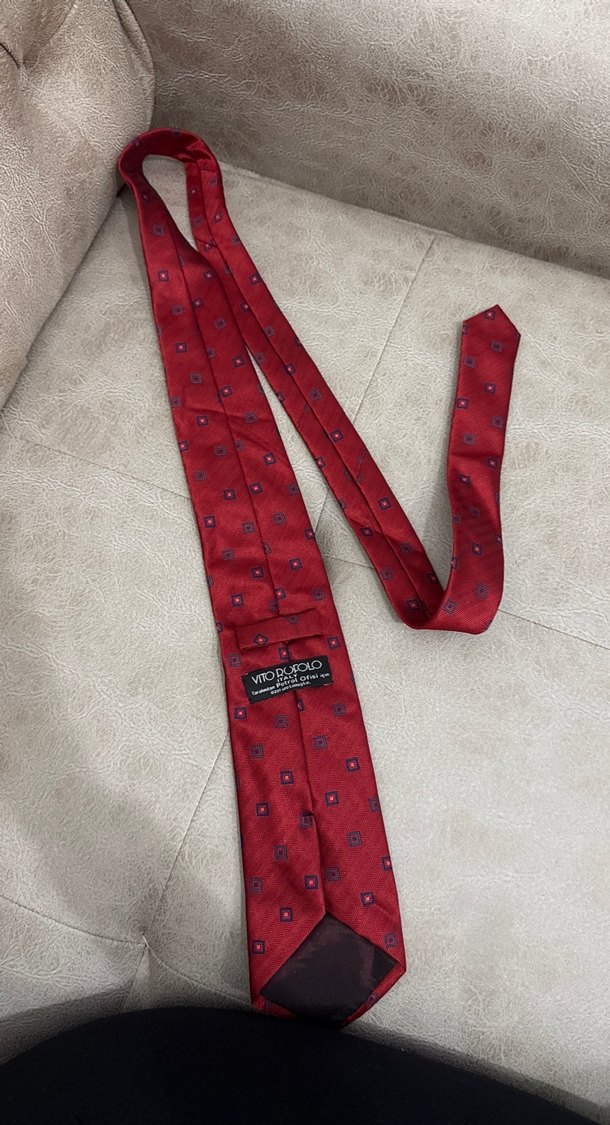 Bordo Desenli Klasik Erkek Kravat - Görsel 2