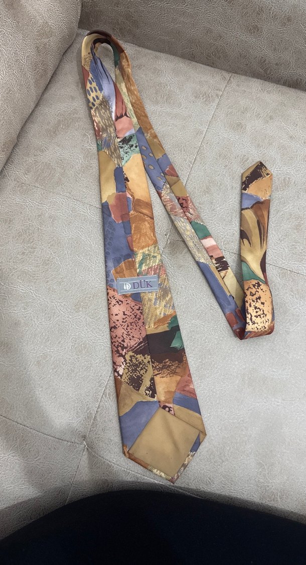 Bohem Çok Renkli Erkek Kravat - Görsel 2