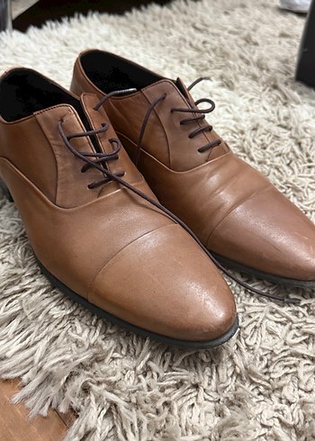 Klasik Kahverengi Deri Erkek Ayakkabısı - Görsel 5