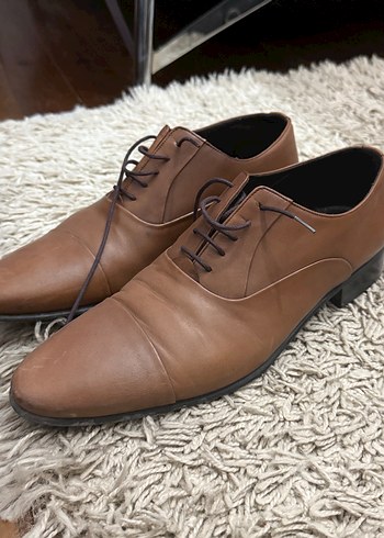 Klasik Kahverengi Deri Erkek Ayakkabısı - Görsel 6