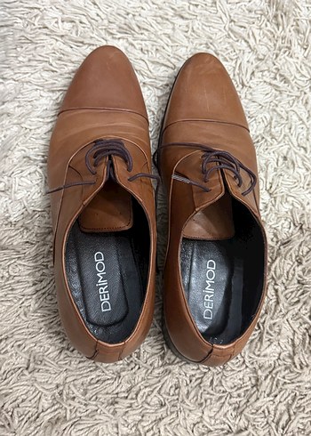 Klasik Kahverengi Deri Erkek Ayakkabısı - Görsel 3