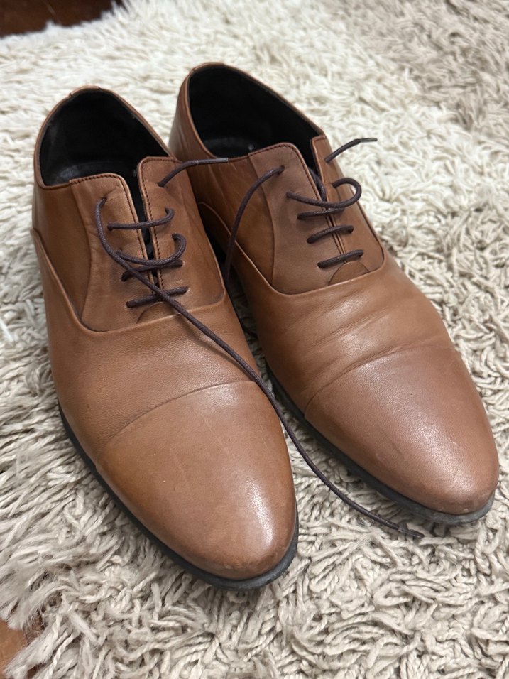 Klasik Kahverengi Deri Erkek Ayakkabısı - Görsel 4