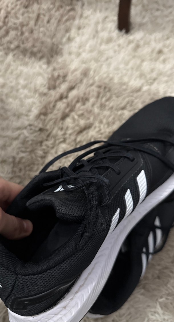 Kadın Siyah Spor Ayakkabı Velcro Bağcıklı - Görsel 2