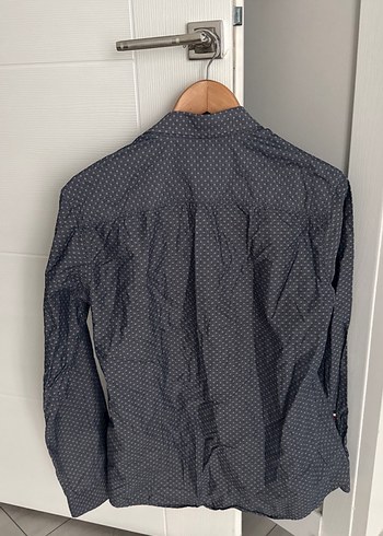 Gri Erkek Denim Uzun Kollu Gömlek - Görsel 2