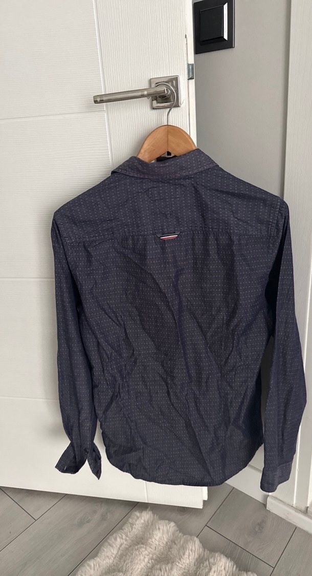 Gri Erkek Denim Uzun Kollu Gömlek - Görsel 3