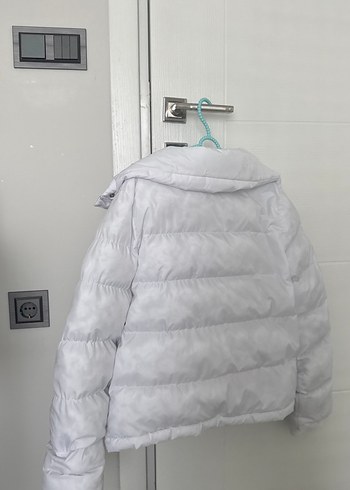 Beyaz Kadın Midi Kışlık Mont - Görsel 3