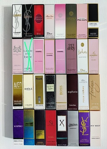 50ml Cam Şişe Bayan Parfüm