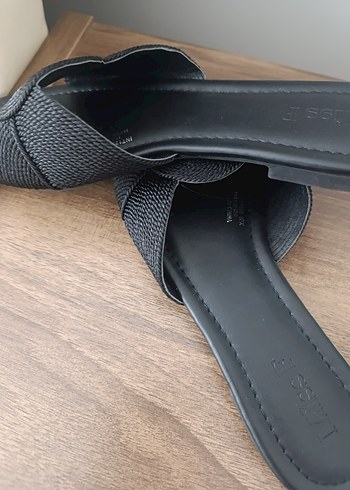 39 Beden siyah Renk Siyah Minimalist Kadın Terlik