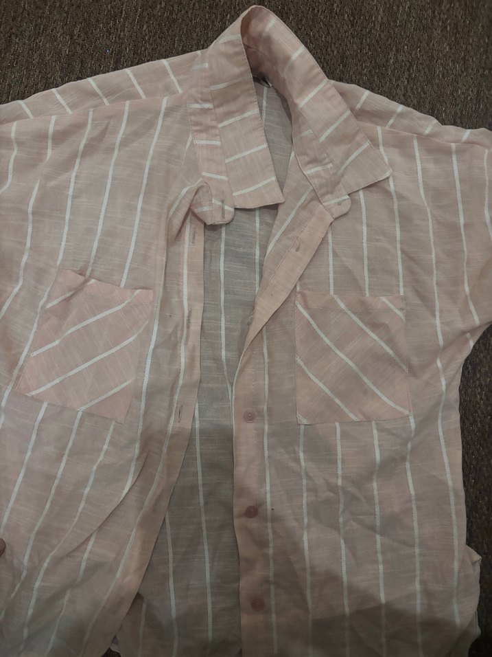 Keten göm  gömlek - Görsel 3