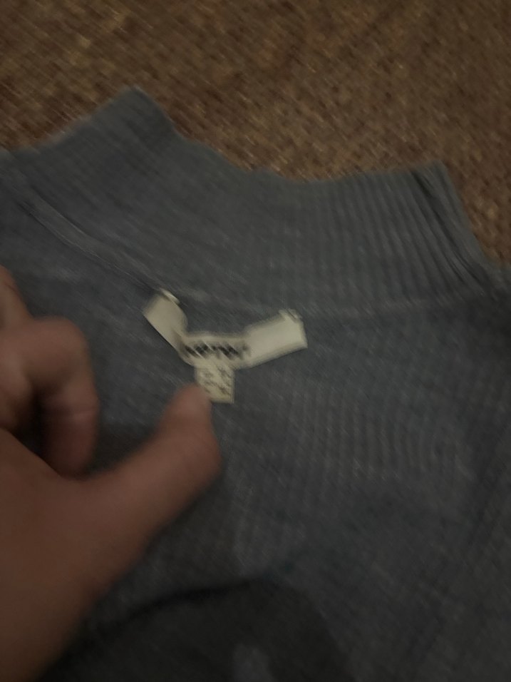 Gri Balıkçı Yaka Kadın Triko Kazak - Görsel 2