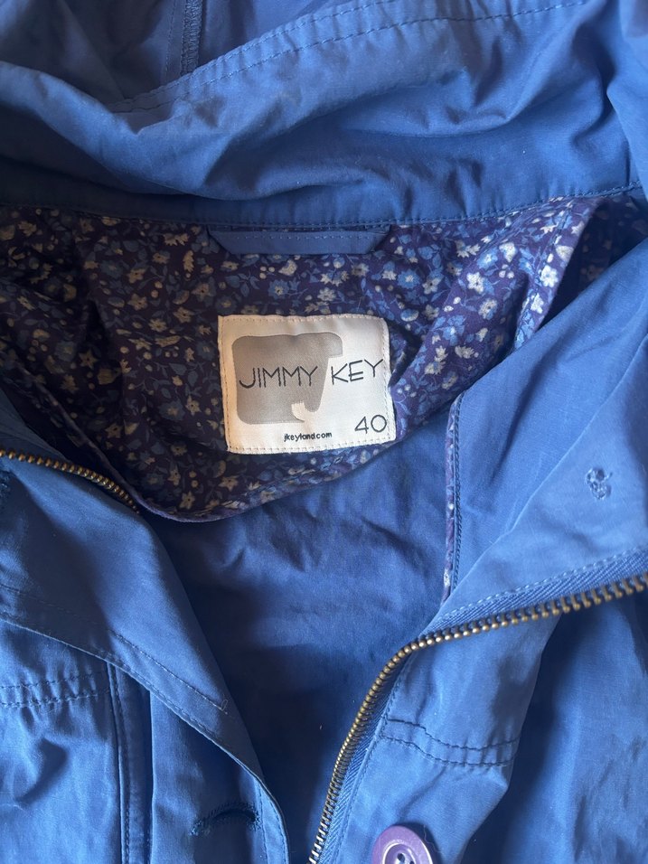 Düğmeli Lacivert yağmurluk - Görsel 2