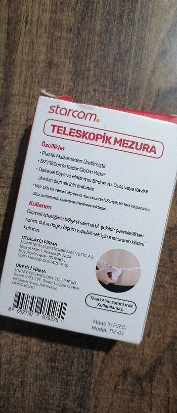 Diğer Starcom teleskopik mezura