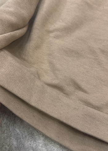 Bej Kadın Basic Sweatshirt - Görsel 3