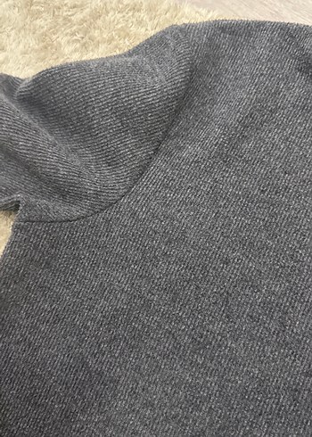 Gri Kadın Midi Rahat Elbise - Görsel 3