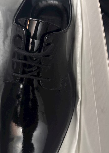 Parlak Siyah Erkek Klasik Ayakkabı - Görsel 4