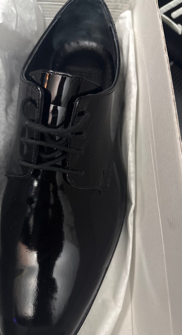 Parlak Siyah Erkek Klasik Ayakkabı - Görsel 4