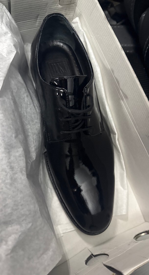 Parlak Siyah Erkek Klasik Ayakkabı - Görsel 2