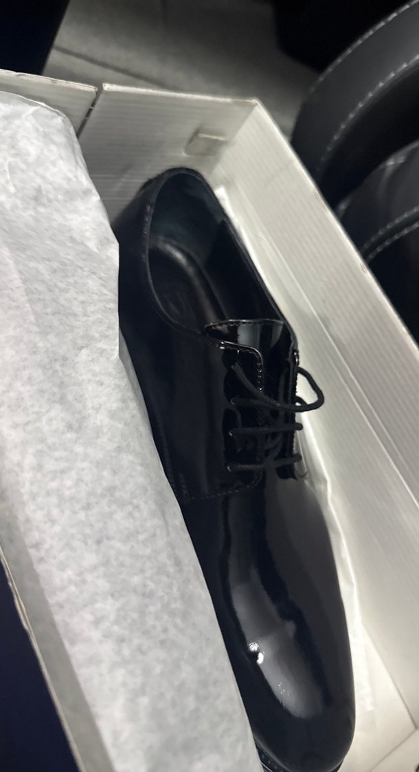 Parlak Siyah Erkek Klasik Ayakkabı - Görsel 3