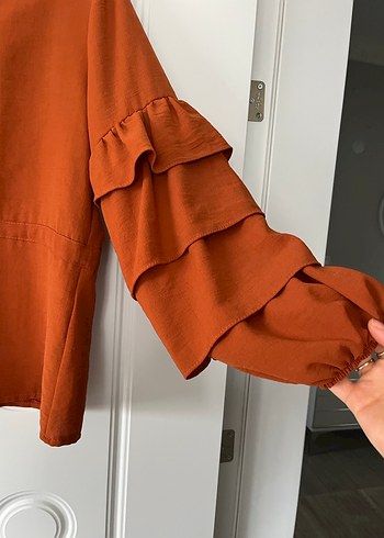 Kiremit renk gömlek - Görsel 3